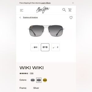 Gently use Maui Jim Wiki Wiki sunglasses! Lens in near perfect condition.
